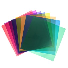 DOITOOL 8pcs Color Correction Light Gel Filters Transparent Overlays for Film Photography Dj Lighting Durable Lightweight Color Filters and Temperature