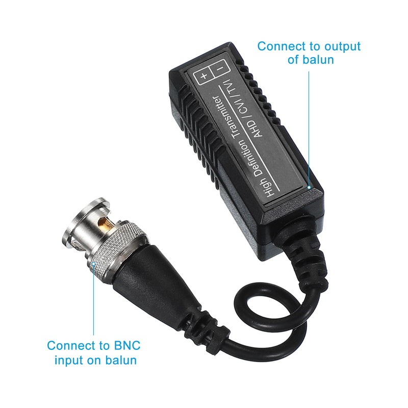 PATIKIL Passive Video Balun BNC to UTP Cat5/5e/6, RJ45 HD