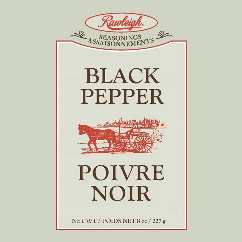 Rawleigh Premium Black Pepper Seasoning: 8 oz, Pure Lampong Pepper