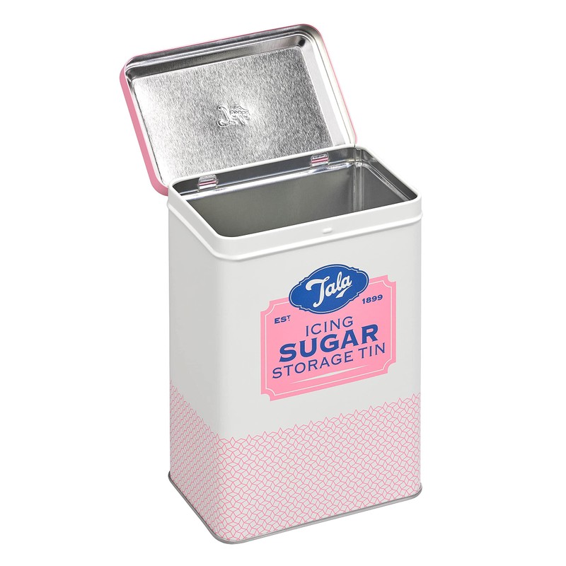 Tala Originals Storage Tin, Metal, Pink and Cream Nostalgic Design,