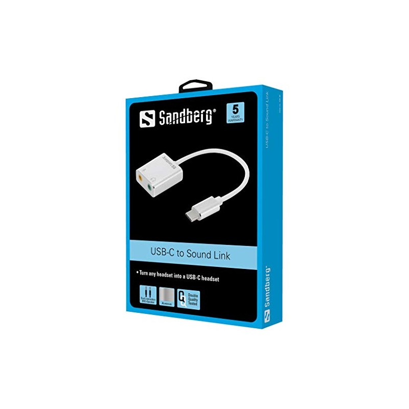 Sandberg USB C zu Sound Verbindung