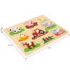 Lelin Wooden puzzle with farm animals