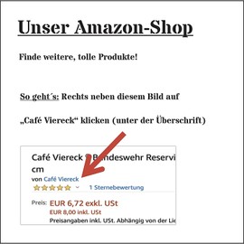 Café Viereck ® Otter von Bismarck Fun Morale Patch Badge Woven with Velcro - 8.5 cm