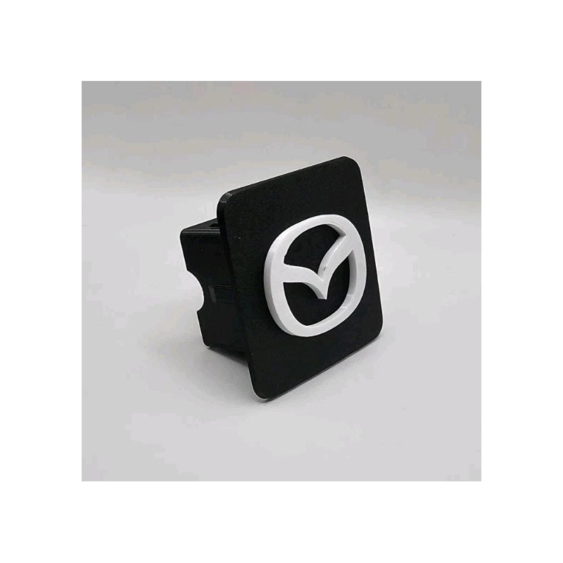 3D Printed Mazda White Tow Hitch Cover/Plug/Cap for 2" Receivers