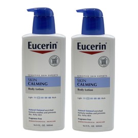 Eucerin 2 Pack Eucerin Skin Calming Body Lotion Fragrance Free Natural Oatmeal 16.9 oz