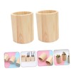 Operitacx Sets Wooden Desktop Stationery Holder Pen Pencil Succulent Pot