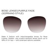 Bose Purple Fade, Soprano Cat-Eye Replacement Sunglass Lenses, Lens Width: