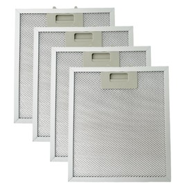 4 Pcs S97018029 Range Hood Grease Filter Replacement Compatible with Broan B5730SS, B5736SS, B57000, B5630SS, B5636SS, B56000, B5936SS, B59000, 10.25'' x 9'' x 0.35'', Replace 1932913