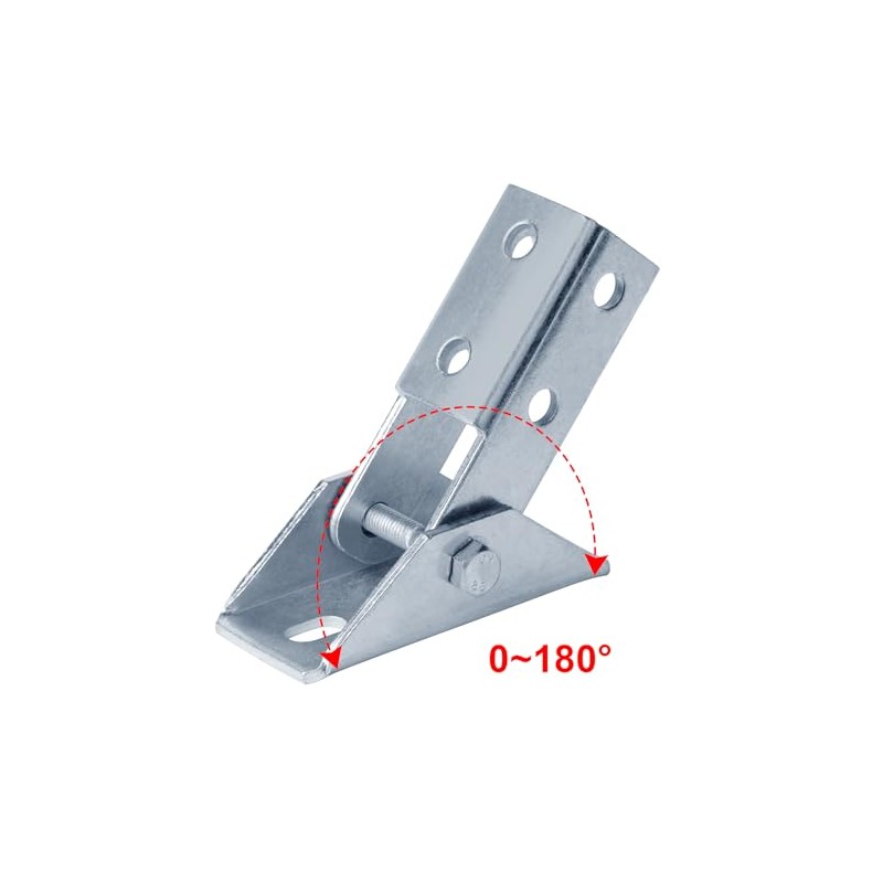 heneng 2 Pcs Adjustable Brace Fitting for 1-5/8" Strut Channel,