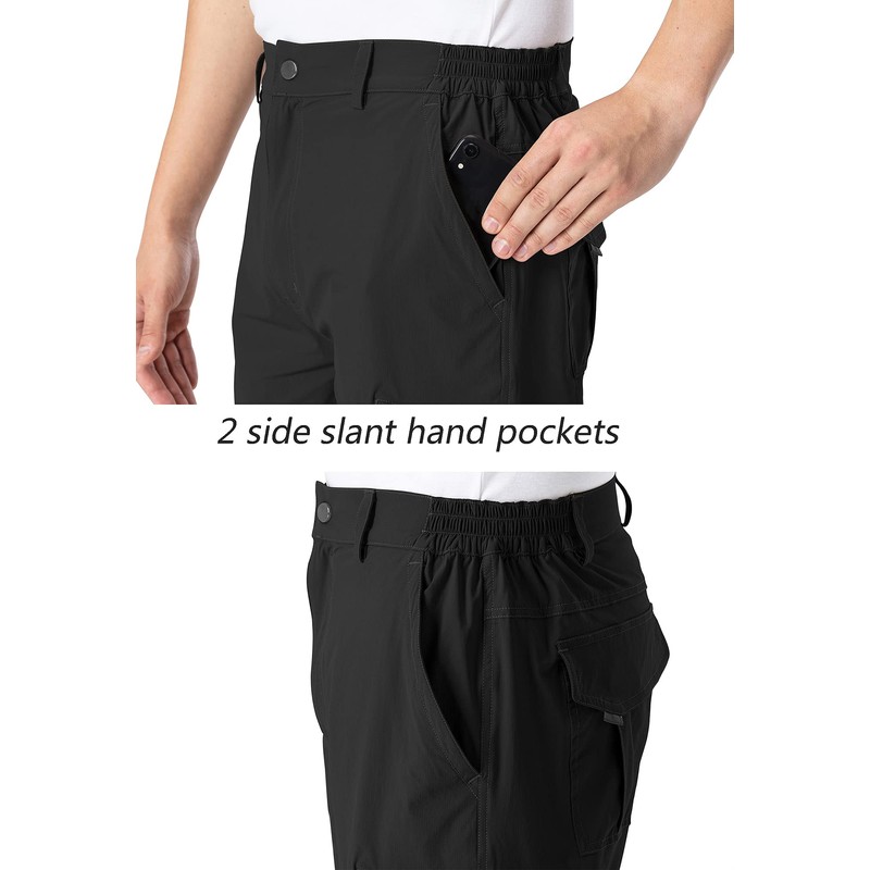 YSENTO Men's Golf Cargo Shorts Stretch Quick Dry Work Hiking