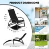 Giantex 2-in-1 Outdoor Rocking Chair, Convertible Lounge Chair with 4-Position