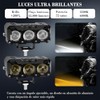 Exploradoras LED Auxiliares para Moto, 2 Piezas, 18000LM, 3 Modos