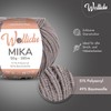 Wollidu Mika Knitting and Crochet Yarn, 51% Polyacrylic, 49% Cotton,