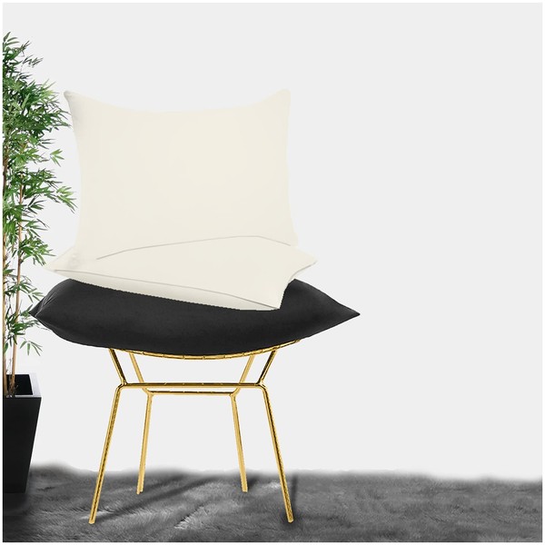 Percale Housewife Pillow Case Set - Luxury Plain Dyed Polycotton