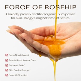 Trilogy Certified Organic Rosehip Oil Unisex, 1.52 Ounces
