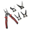 Wire Cutters Tool Steel 5 Replaceable Heads Anti Slip TPR