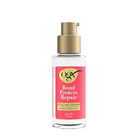 OGX Repair & Protect Bond Protein Repair Sealing Hair Serum, Formulated without Parabens, Frizz Treatment, 1.7 fl. oz