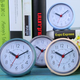 Urwise Shower Clock, Shower Clock Waterproof, Clocks for Bathroom, Silent Non-Ticking, Prevent Mist, with 3 Suction Cups (4 Inches Grey)