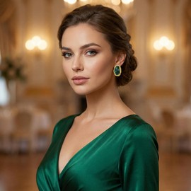 Green Earrings for Women Trendy Chunky Gold Earrings Vintage Green Stud Earrings Irregular Statement Jewelry Gift for Women 14K Gold Plated Emerald Color Aesthetic Studs