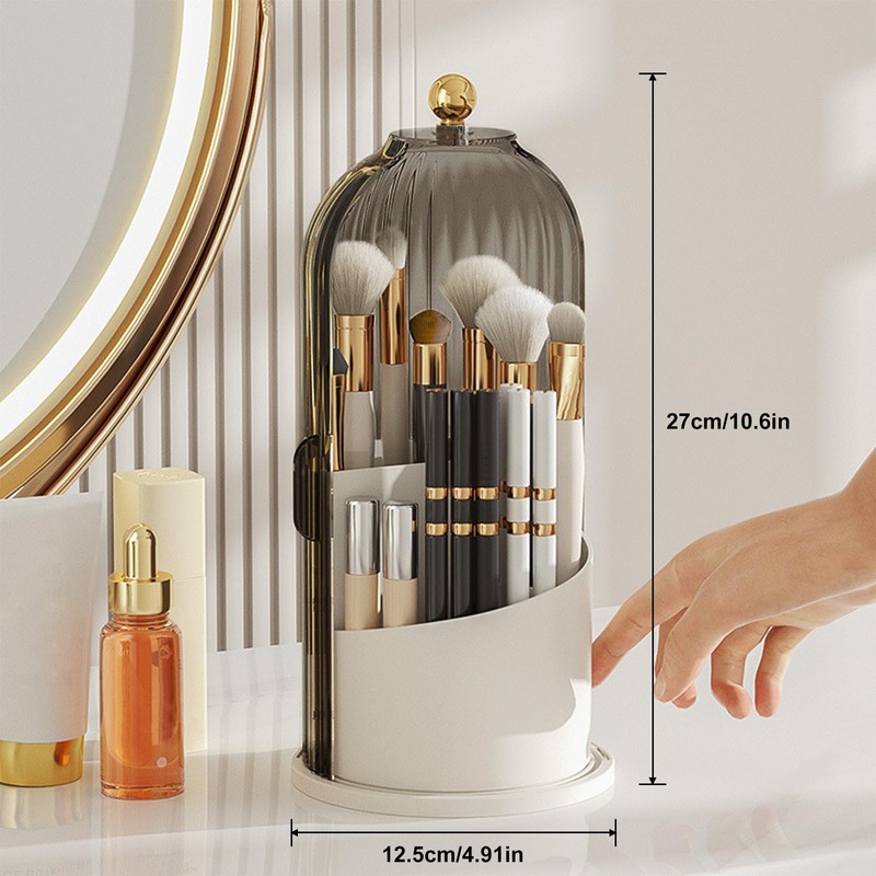 Chrrapte Make Up Cosmetic Organiser, 360 Rotating Makeup Brush Holder