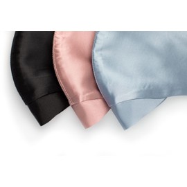 HABAC STUDIO - Pack of 3 100% Mulberry Silk Face Mask, Reusable Face Mask, Face Masks Washable UK, Masks for Women, Mens Face Mask, Silk Face Covering, Wedding Face Mask