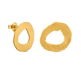 MIRÓ JEWELRY GOLD EARRINGS | Designed by Joidart | Miró Collection | 24k Gold Plated Metal, Brass, No Gemstone