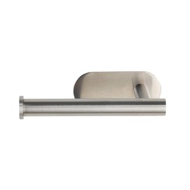 Wenko Turbo-Loc Stainless Steel Orea Toilet Roll Holder, No Drilling Required, Silver, 16 x 4,5 x 7 cm