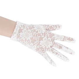 LONTG Gloves, UV Protection, Women's Gloves, Lace, Floral Embroidery, Wedding Gloves, Weddings, Receptions, After-parties, Photography/Recitals, Formal Dress Gloves, Stylish, Bride Supplies, Outdoors,