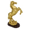 Horse Statue Gold Synthesized Resin Unique Horse Art Figurine for