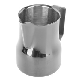Milk Frother Cup 350ml 304 Stainless Steel Pointed Mouth Foaming Cup Milk Coffee Frothing Pitcher Titanium Black