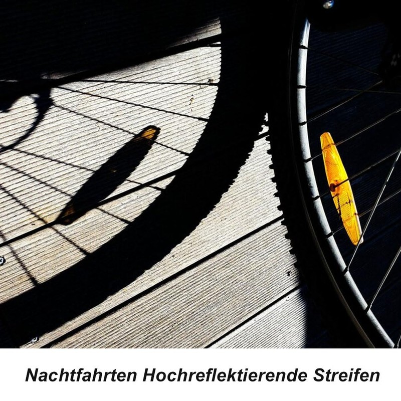 LATRAT Set of 6 Bicycle Reflectors, Cat's Eye Reflectors, Bicycle,