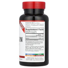 Olympian Labs Melatonina de liberación temporal de 10 mg con vitamina B6 – Tabletas de máxima fuerza – Sin drogas, apoya el sueño reparador, ayuda par