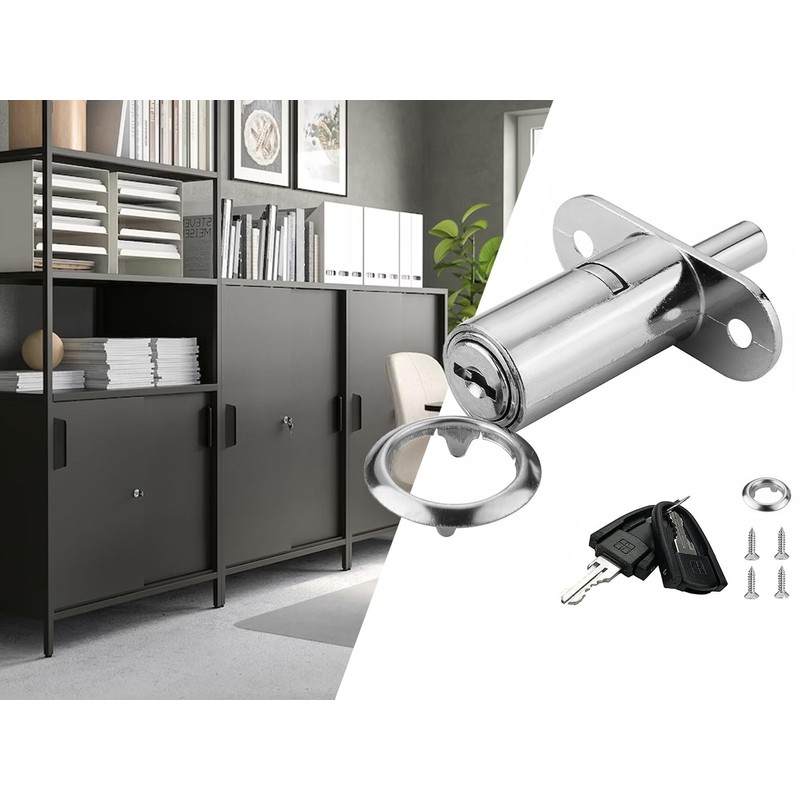 Push Plunger Lock XIEHE 105 Sliding Cabinet Door Lock with