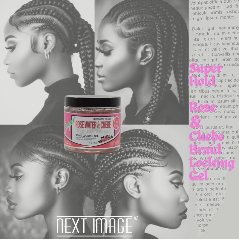 NEXT IMAGE - Braid Locking Gel Super Hold [Rose Water]