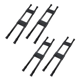 KUMGROT 4 Pcs 15"-27.5" RV Refrigerator Tension Rods No Drilling Adjustable RV Refrigerator Bars Rod for Kitchen Camper Cupboard Cabinet, Grey