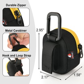 TXEsign Carrying Case Protective Bag Compatible with DEWALT Wearable Bluetooth Speaker, Magnetic Clip-On Jobsite Pro Speaker Protective Storage Case Mesh Case Portable Speaker Bag (Case Only)