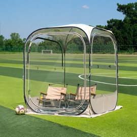 EAST OAK Weather Sports Tent for Fishing & Outdoors | Pop Up Bubble Tent Instant Sun & Rain Shelter | No Condensation, Spacious Interior, Ultra Visibility | All Weather Protection | 50L*50W*68.9H