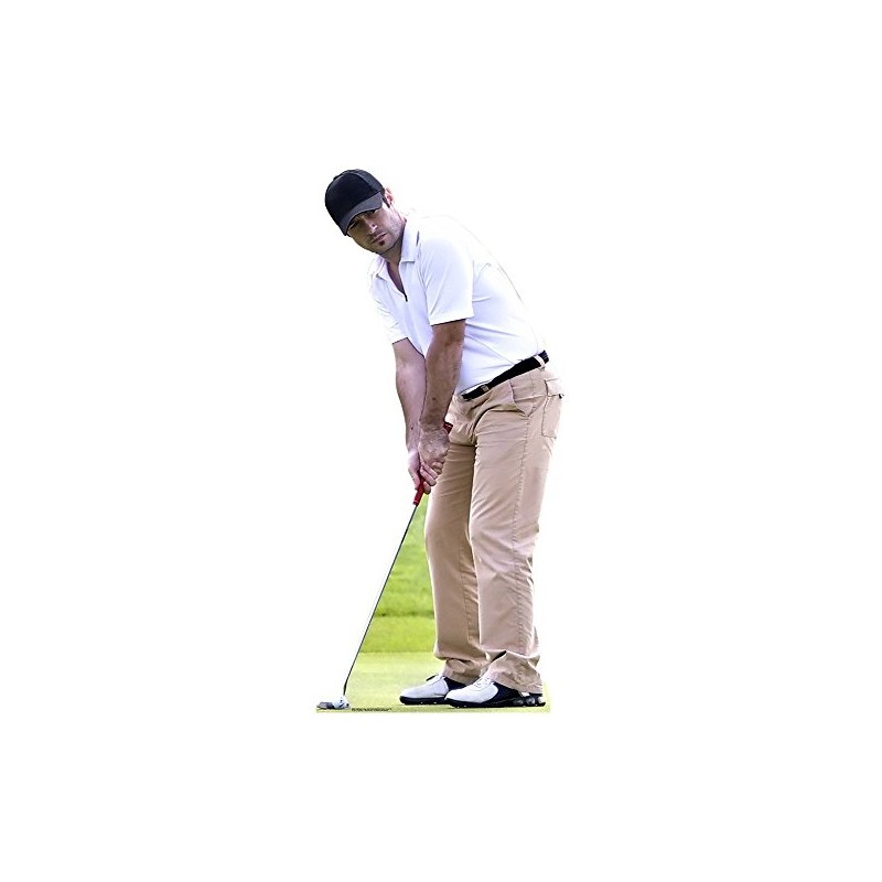 Golf Player Putting Life Size Cardboard Cutout SC2021
