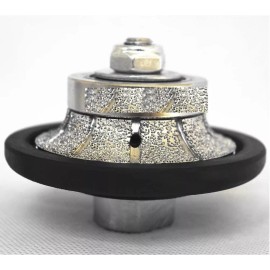 Roxx Tools 1 3/8" Finger Milling bit 1 1/4" Radius Bullnose Profile Wheel granite stone pad