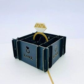 Unbranded 4 for $12.99 Mix & Match 3D Pop Up Greeting Card Birthday Ring in the box