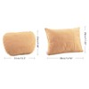 Car Neck Pillow Car Suede Headrest Cushion Support Pillow Compatible