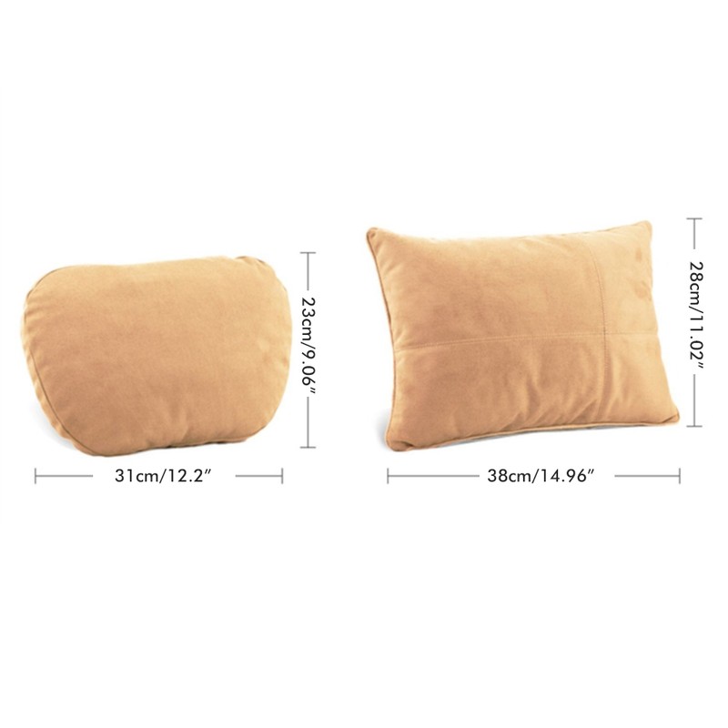 Car Neck Pillow Car Suede Headrest Cushion Support Pillow Compatible