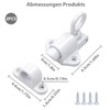 BRIOTA Pack of 2 Automatic Locking Door Bolts, Spring Locking