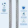1/4 Inch Stainless Steel Cable – Heavy-Duty, Corrosion-Resistant Wire Rope
