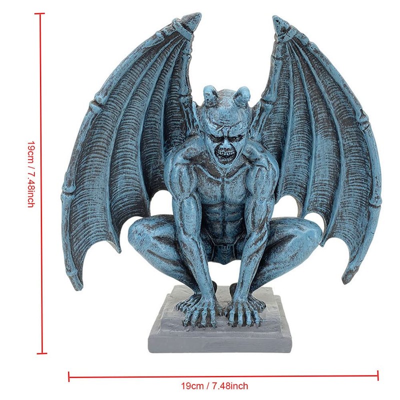 Romeeton Gargoyle Statue Resin Angel Sculpture Winged Devil Figure Craft