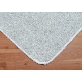 Garland Rug Gramercy Plush Polypropylene Washable Bath Rug Set, 3 Piece (Toilet Lid Cover, Contour Rug, 20" x34' Bath Rugs) Silver