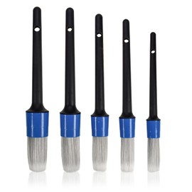Casoter Auto Car Detailing Brush Set 5 Pieces Non-Scratch Soft Bristles Brush Set For Car Paintwork, Wheels, Interior Trim, Air Vents