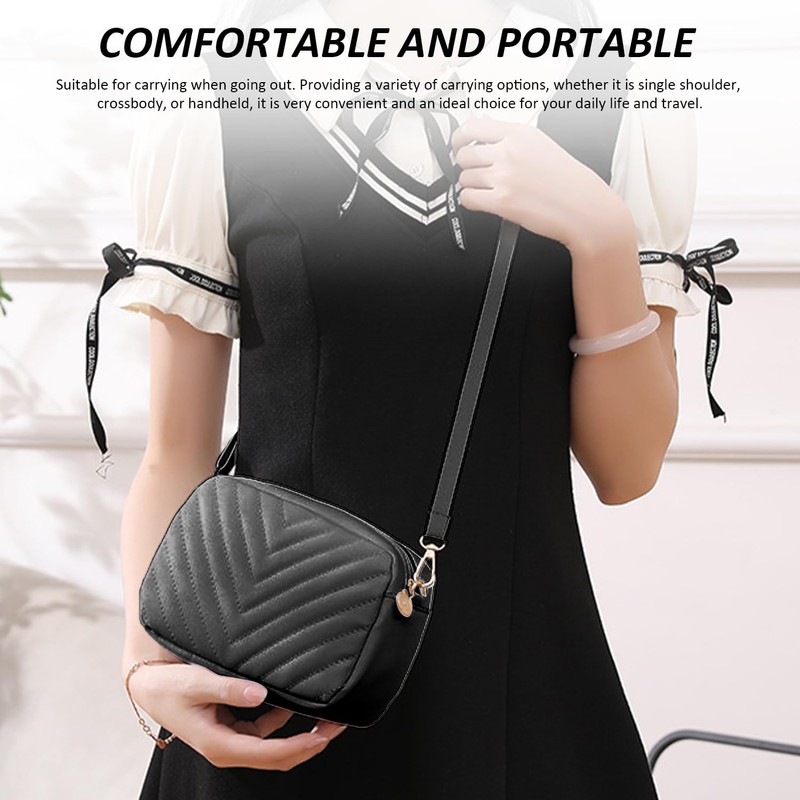 ZBHDEYG 1 Shoulder Bag with Wave Pattern, 1 Purse with