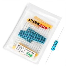 Chanzon 30pcs 2W 47K Ω ohm Metal Film Fixed Resistor 0.01 ±1% Tolerance 47KR MF Through Hole Resistors Current Limiting Rohs Certificated