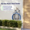 Garden Hose Holder Metal Water Hose Holder with Storage Basket